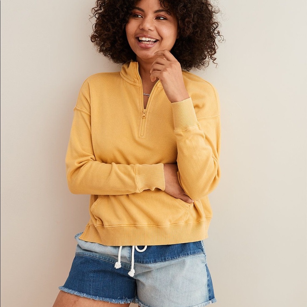 Aerie Yellow Half-Zip